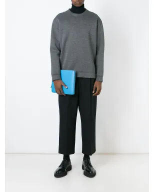 Comme Des Garçons Wallet iPadケース ジップアップ レザー ブルー - サムネイル2