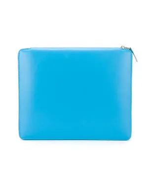 Comme Des Garçons Wallet iPadケース ジップアップ レザー ブルー - サムネイル3