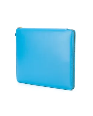 Comme Des Garçons Wallet iPadケース ジップアップ レザー ブルー - サムネイル4