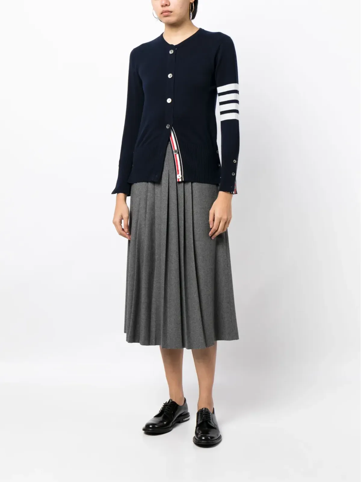 Thom Browne 4バー・ストライプ カーディガン - 画像2