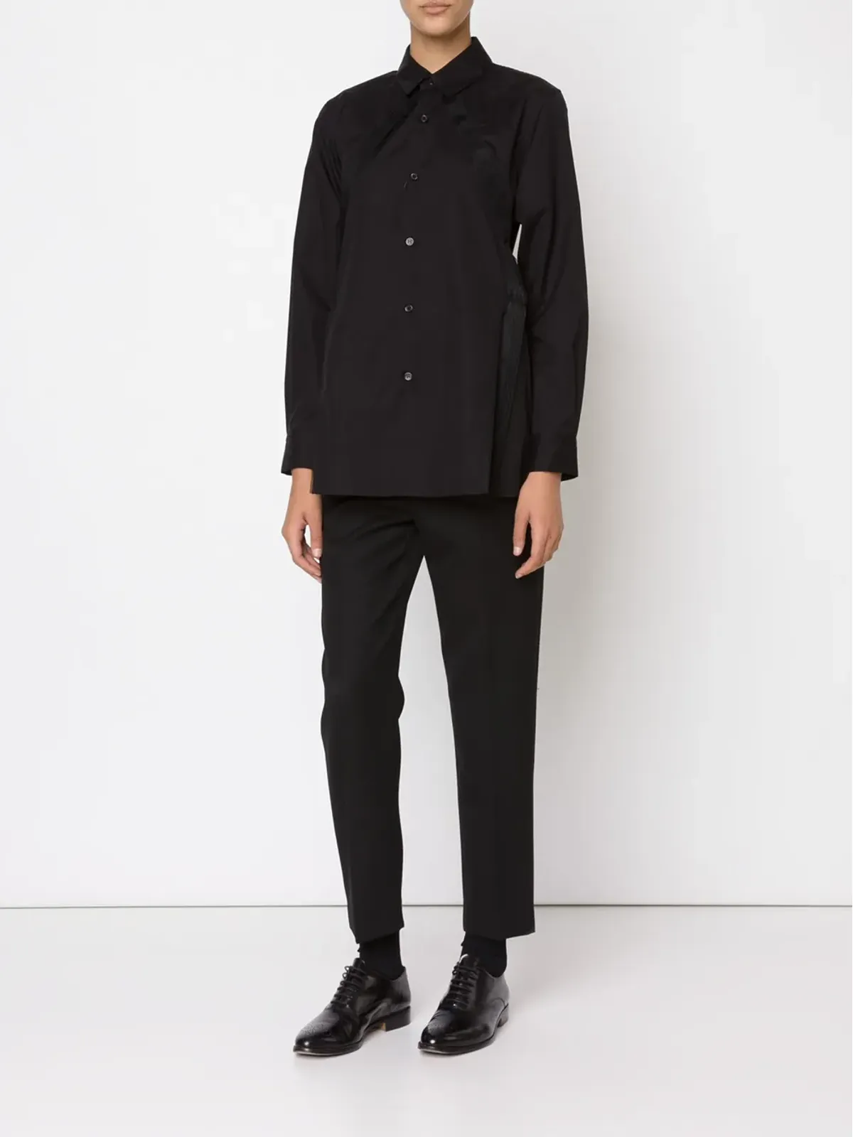 Noir Kei Ninomiya プリーツディテールシャツ - 画像5