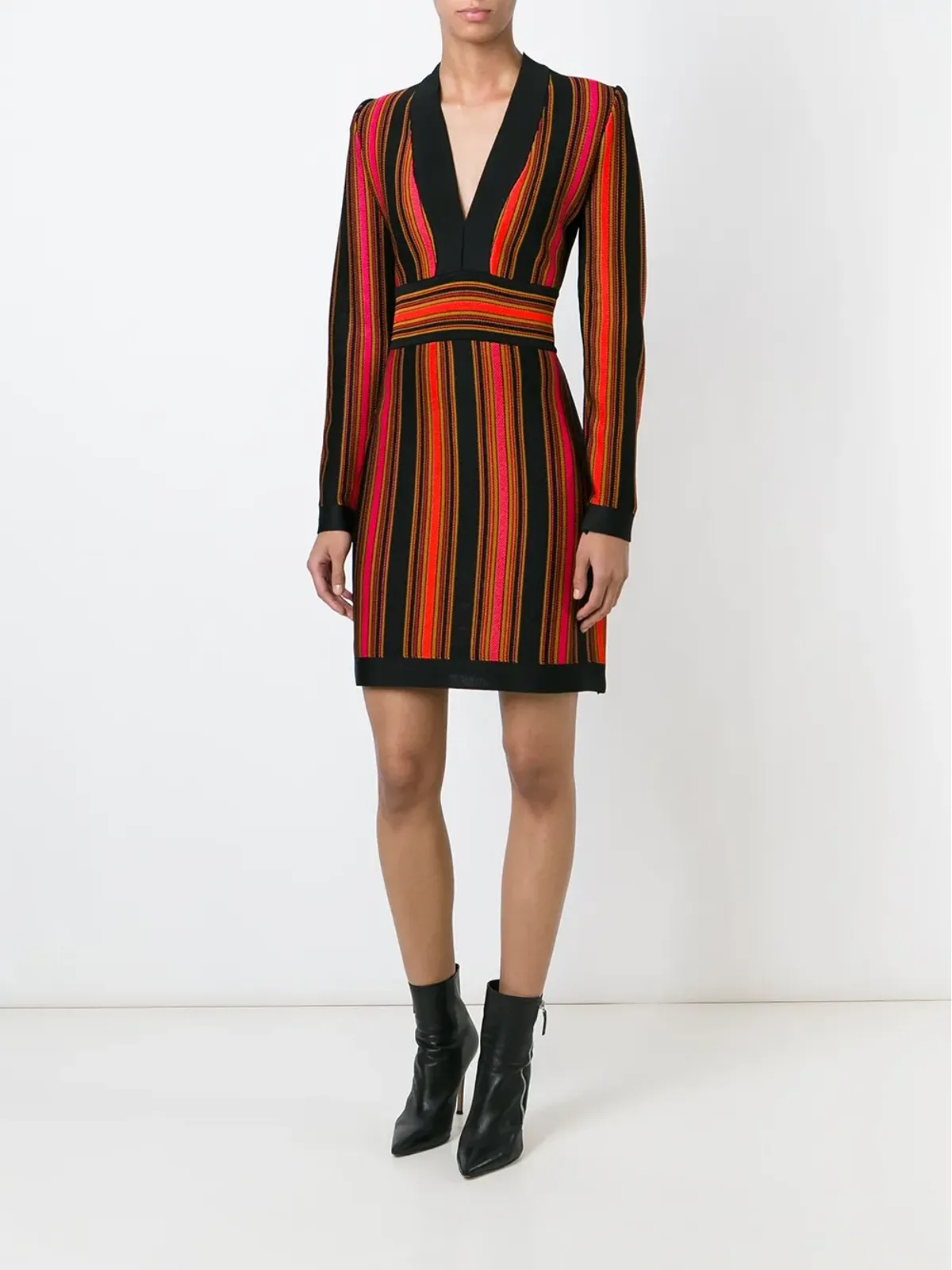 Balmain ストライプドレス - 画像2
