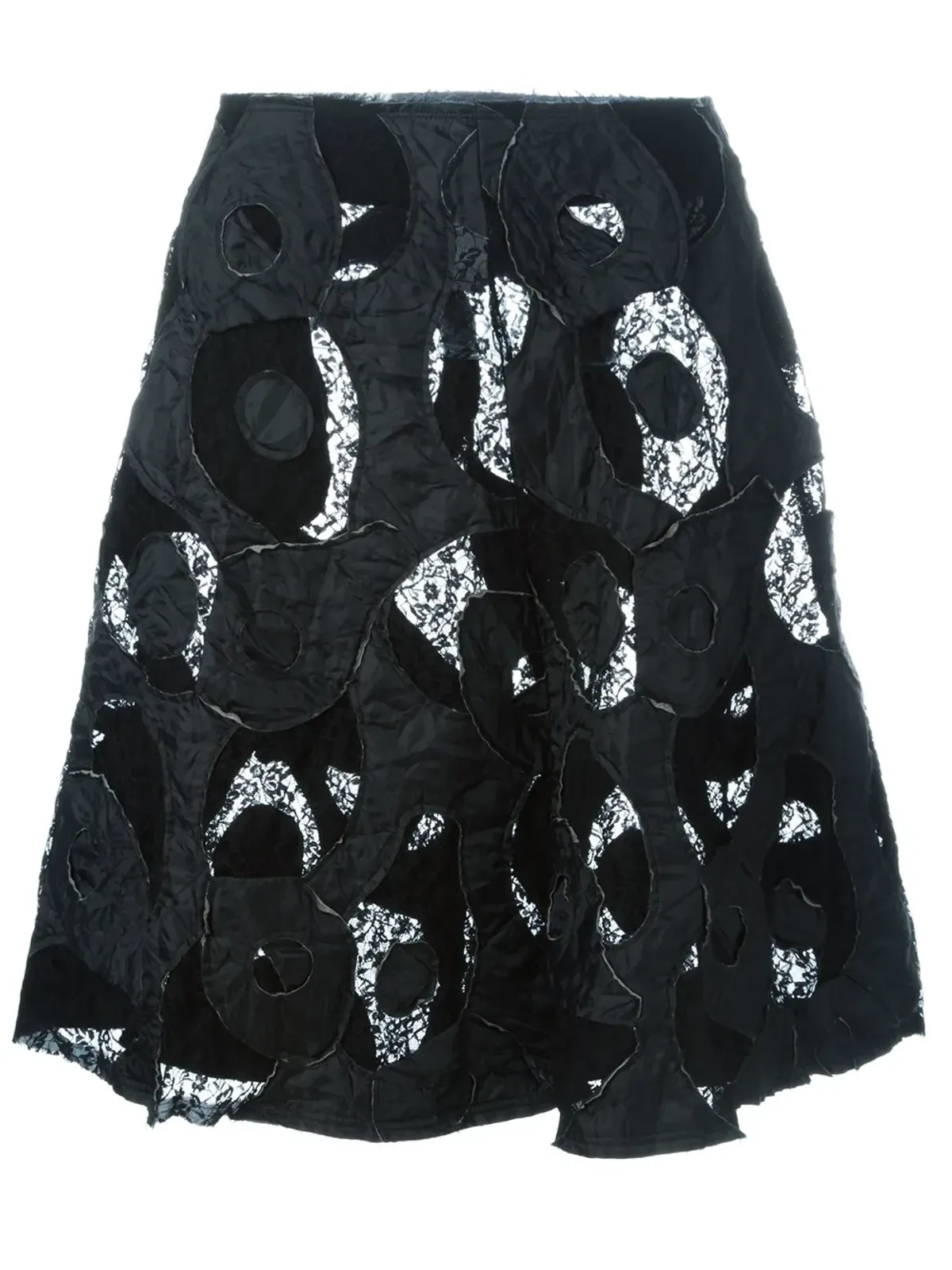 Comme Des Garçons Comme Des Garçons アップリケディテールのレーススカート - 画像1