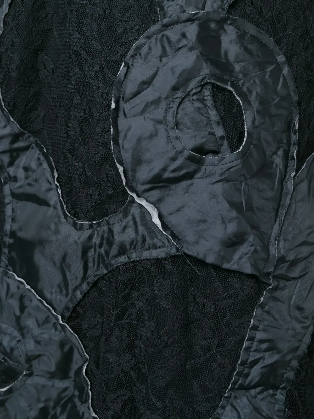 Comme Des Garçons Comme Des Garçons アップリケディテールのレーススカート - 画像5