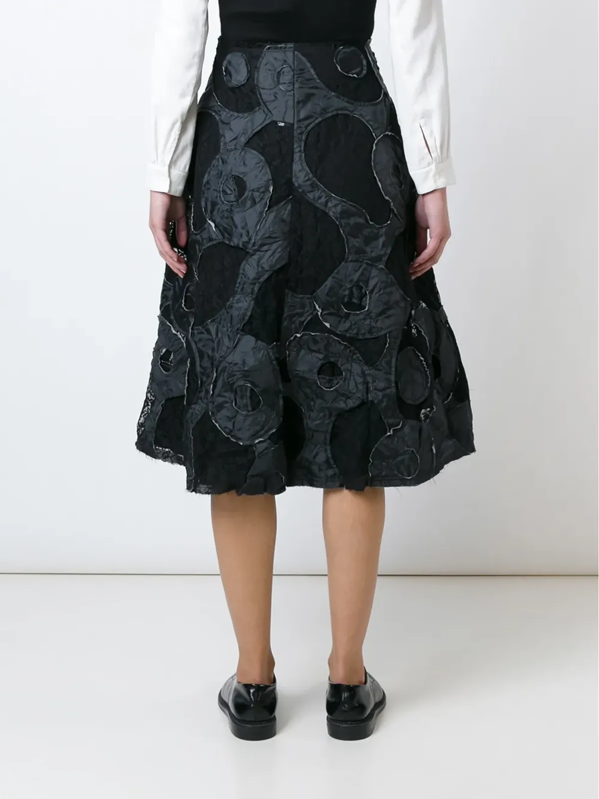 Comme Des Garçons Comme Des Garçons アップリケディテールのレーススカート - 画像4