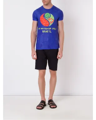 Amir Slama グラフィックプリントTシャツ - ブルー - サムネイル2
