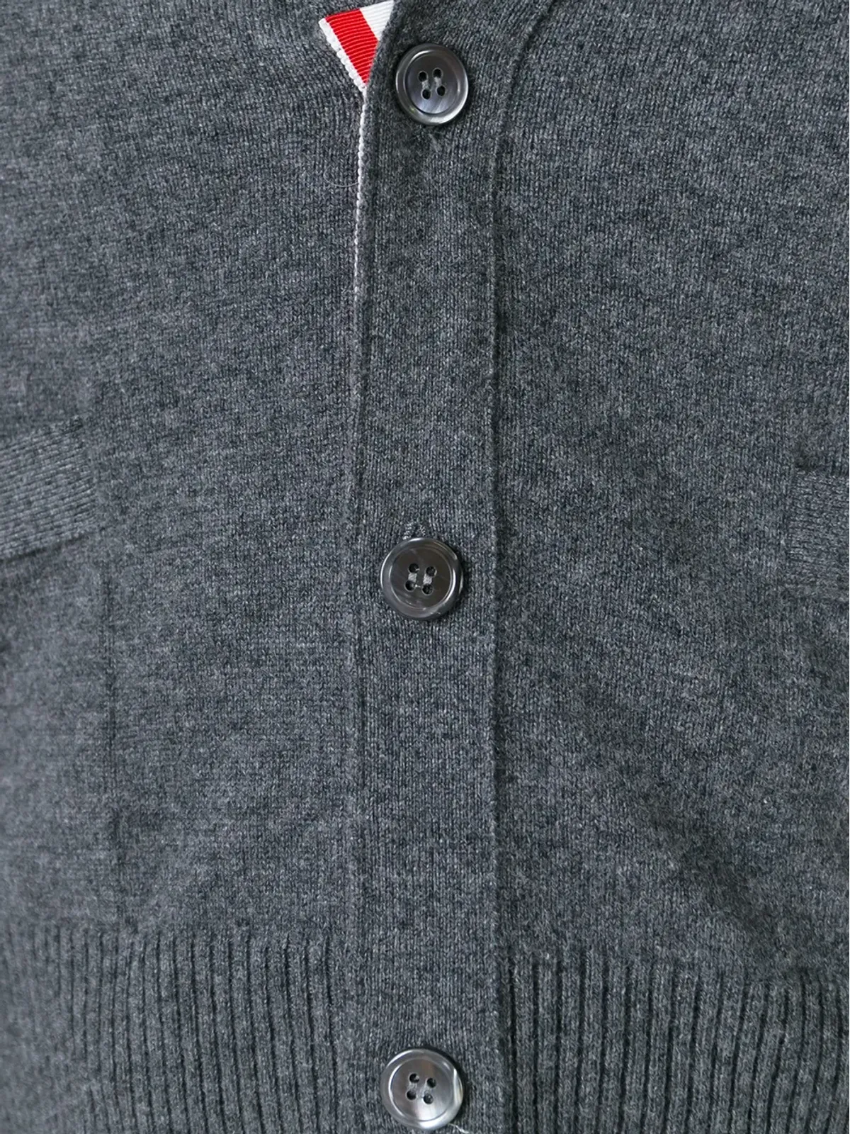Thom Browne 4バー・ストライプ カシミヤ カーディガン - グレー - 画像5