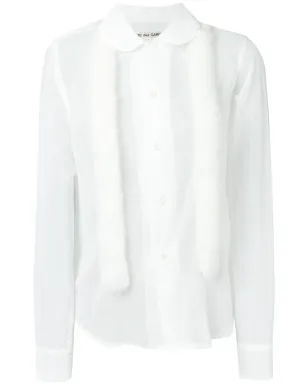 Comme Des Garçons フェイクファー・トリム シアーシャツ - サムネイル1