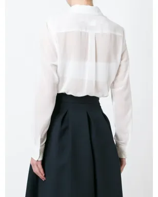Comme Des Garçons フェイクファー・トリム シアーシャツ - サムネイル4