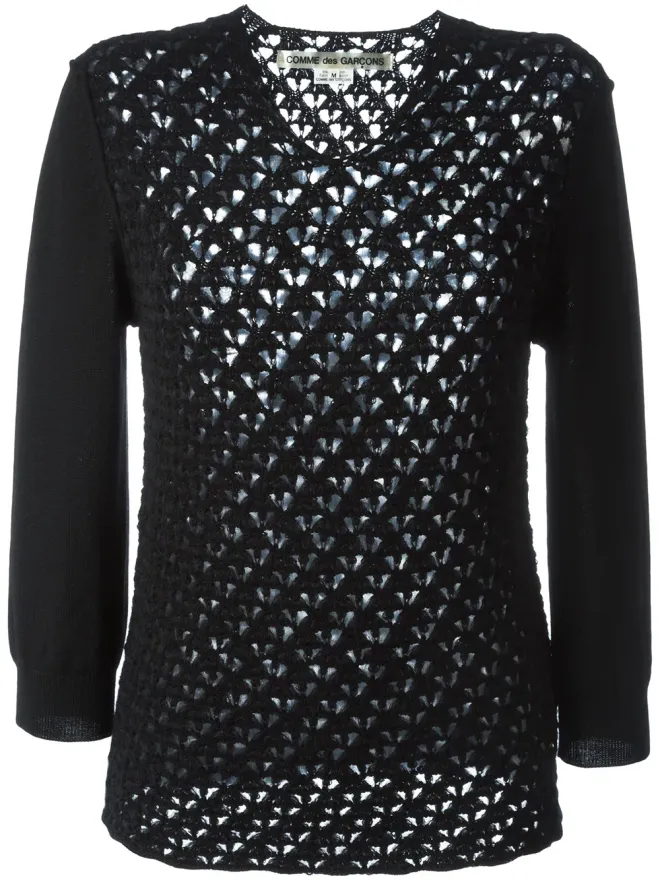 Comme des Garçons Comme Des Garçons ルーズニットセーター ブラックの商品画像