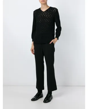 Comme Des Garçons ルーズニットセーター ブラック - サムネイル2