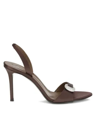 Giuseppe Zanotti バックルディテール サンダル - ブラウン - サムネイル1