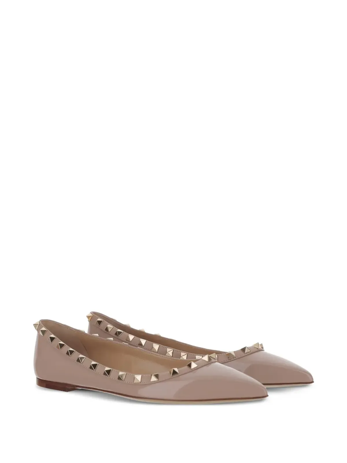 Valentino Garavani Rockstud パテントレザー バレエフラット - 画像2