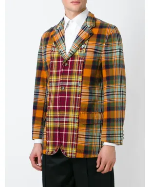 Comme Des Garçons Pre-Owned ビンテージ タータンブレザー - オレンジ - サムネイル3