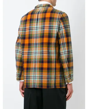 Comme Des Garçons Pre-Owned ビンテージ タータンブレザー - オレンジ - サムネイル4