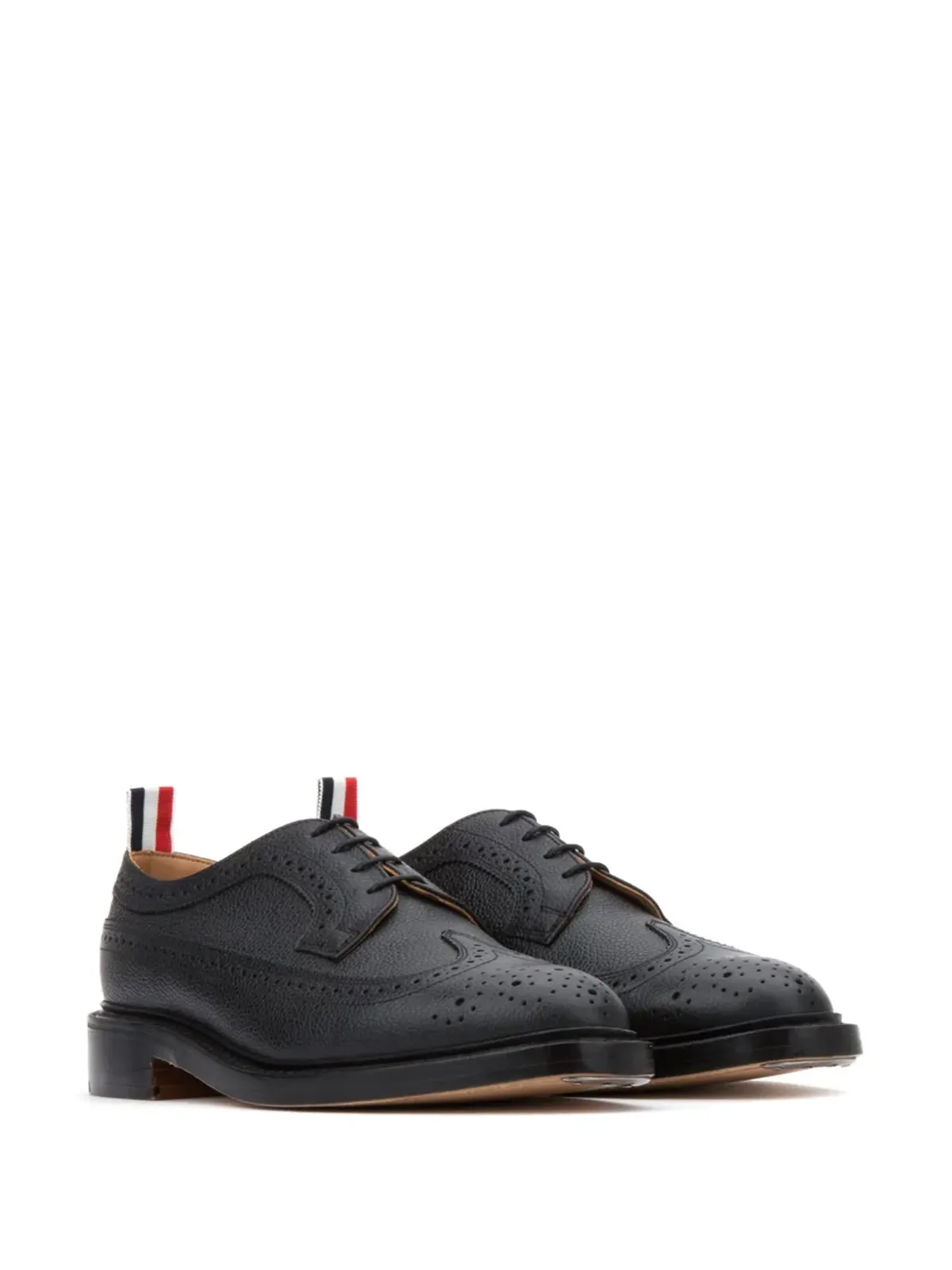 Thom Browne ペブルドレザー ロングウィング ブローグス - 画像2