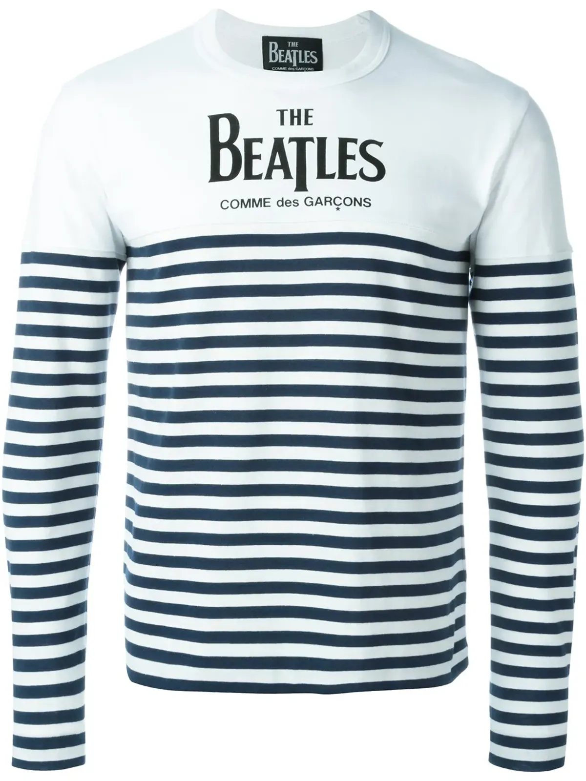 Comme Des Garçons ストライプ柄長袖Tシャツ - 画像1