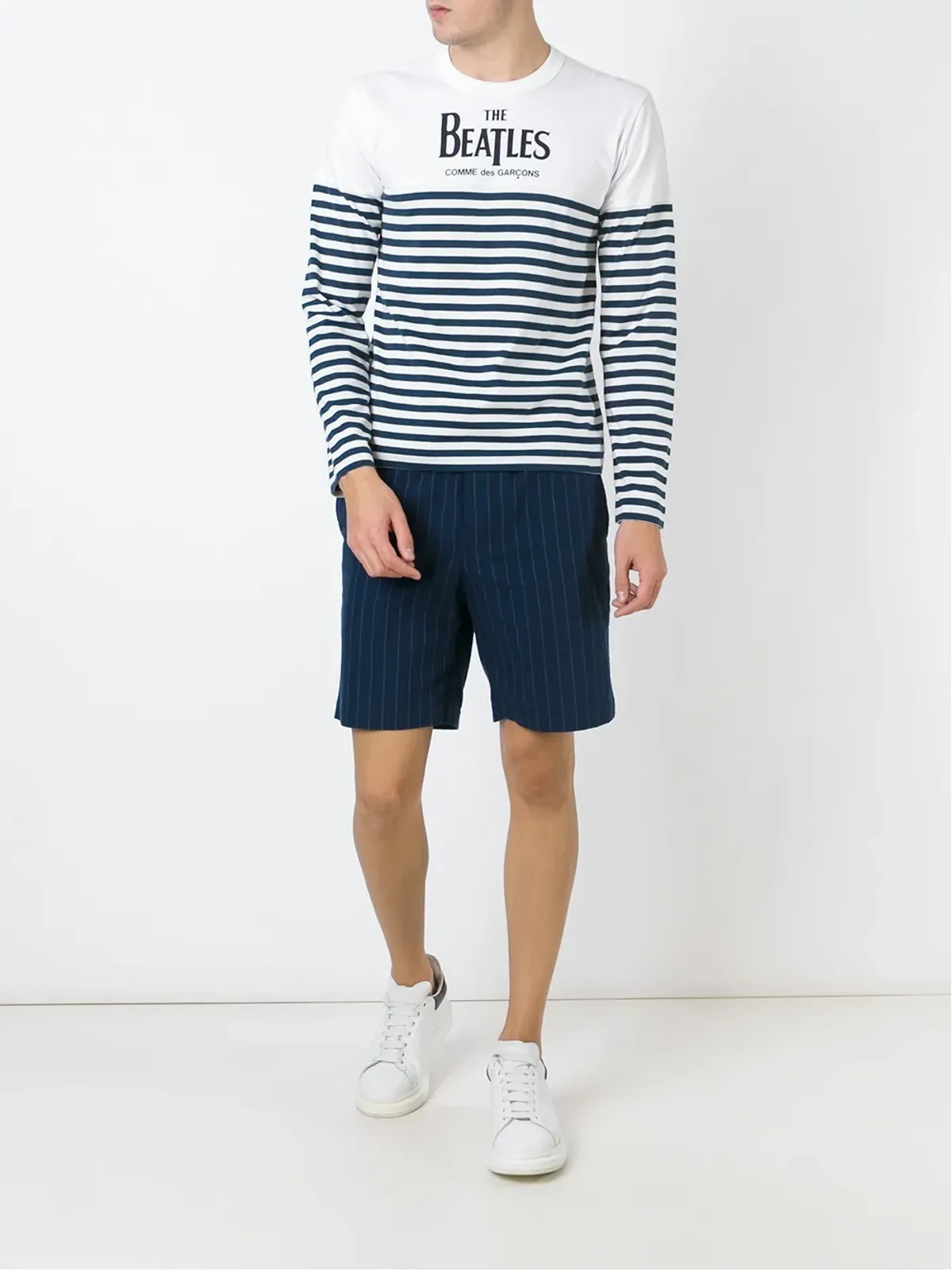 Comme Des Garçons ストライプ柄長袖Tシャツ - 画像2