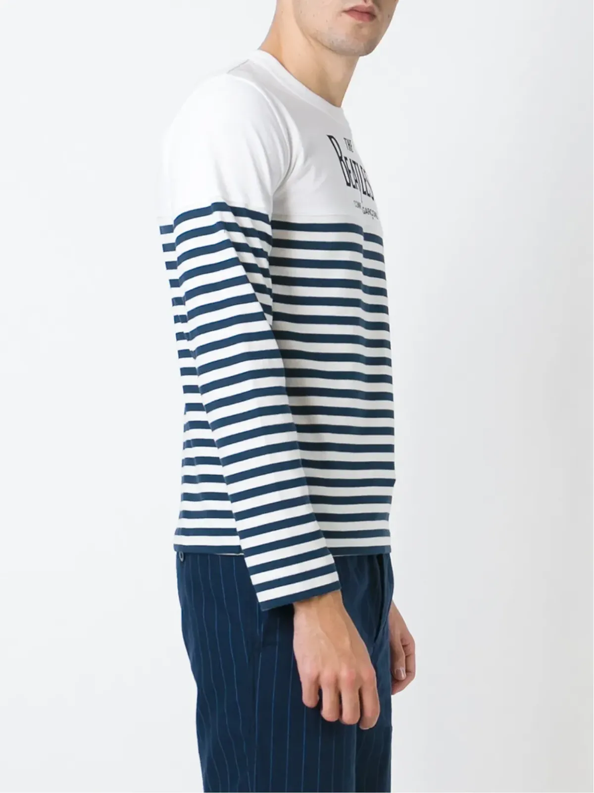 Comme Des Garçons ストライプ柄長袖Tシャツ - 画像3