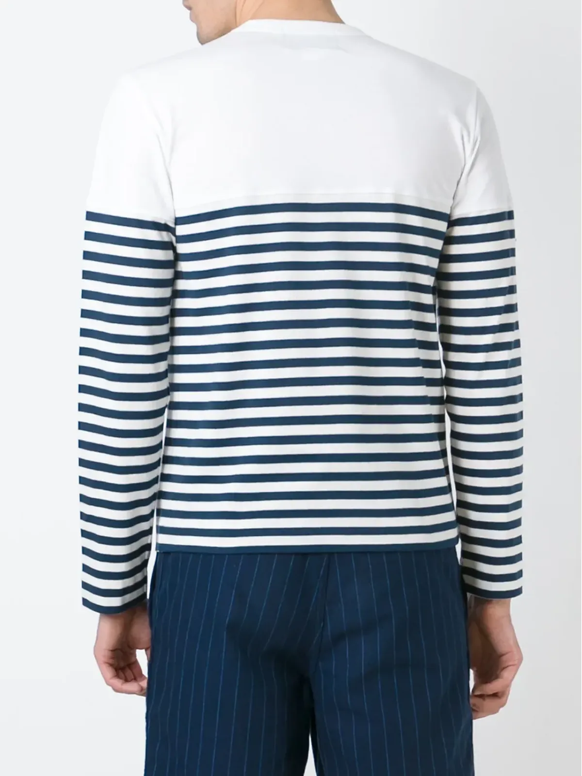 Comme Des Garçons ストライプ柄長袖Tシャツ - 画像4