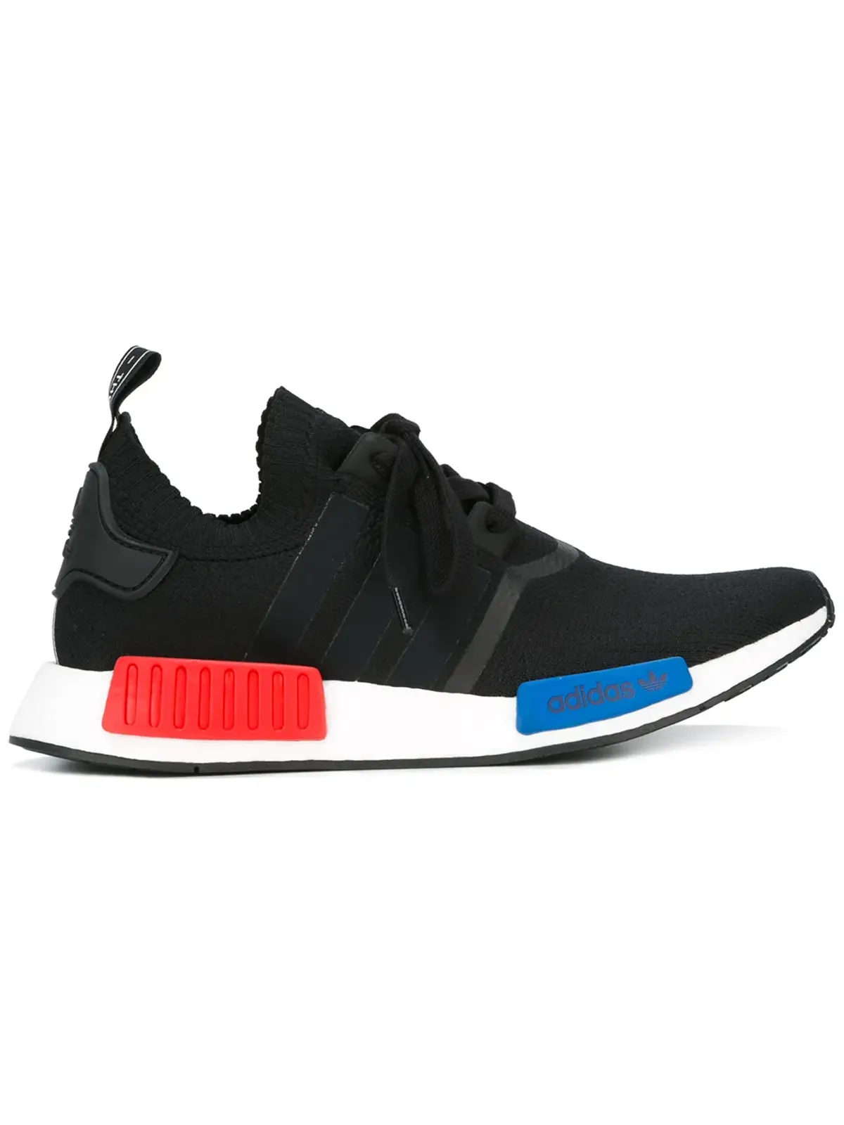 adidas NMD R1 Primeknit OG ブラック/レッド/ブルー スニーカー - 画像1