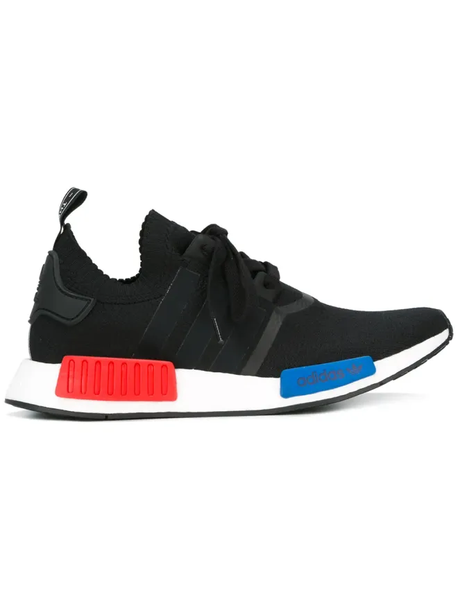 adidas adidas NMD R1 Primeknit OG ブラック/レッド/ブルー スニーカーの商品画像