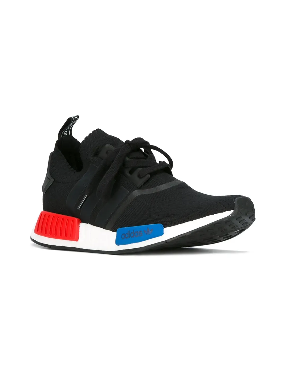 adidas NMD R1 Primeknit OG ブラック/レッド/ブルー スニーカー - 画像2