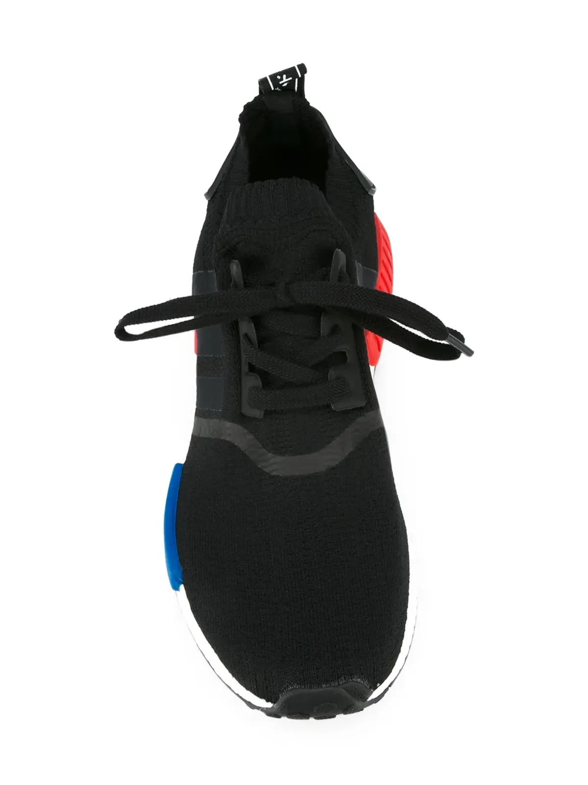 adidas NMD R1 Primeknit OG ブラック/レッド/ブルー スニーカー - 画像4