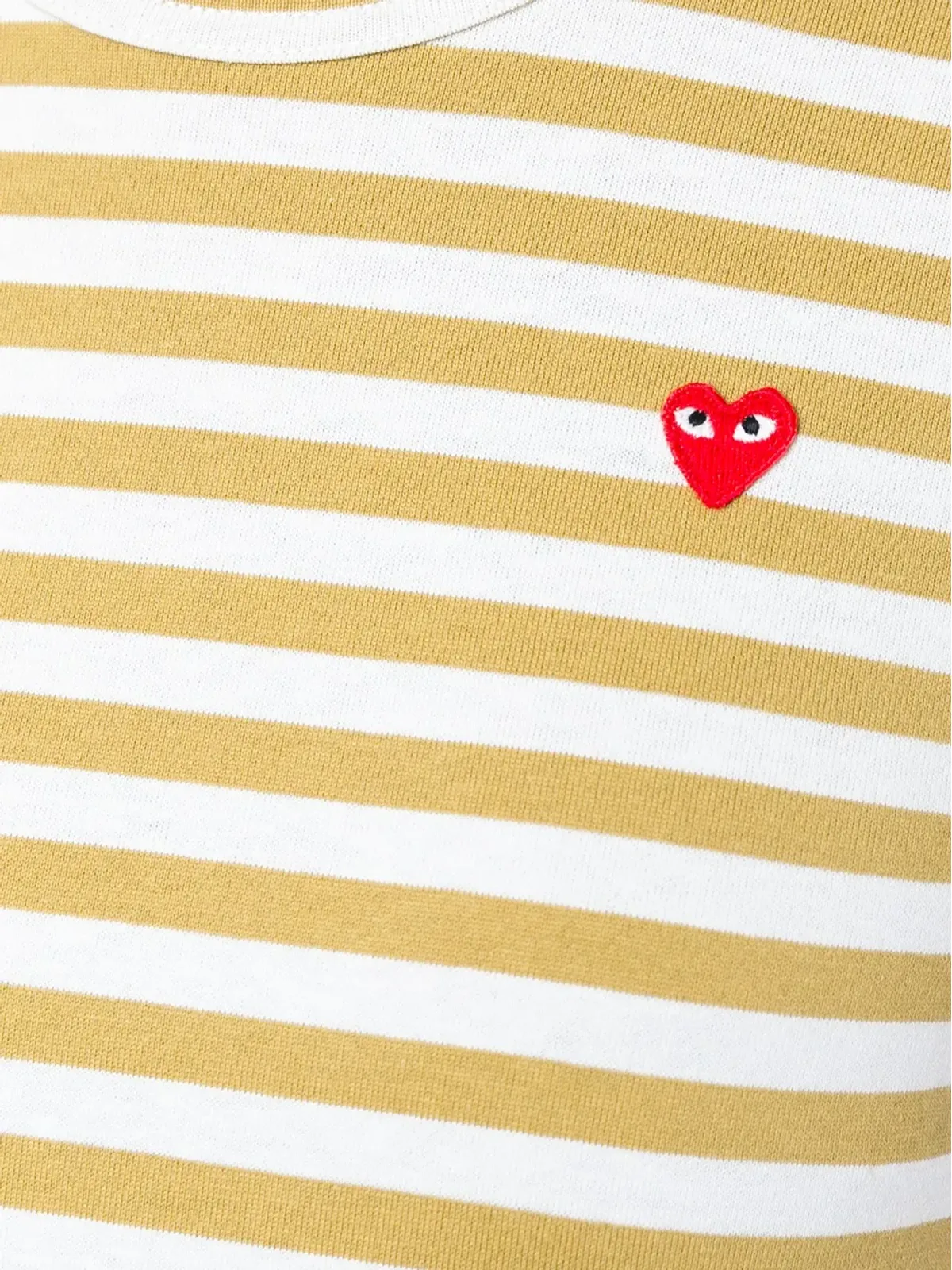 Comme Des Garçons Play ハートパッチストライプトップ - 画像5