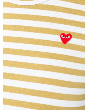 Comme Des Garçons Play ハートパッチストライプトップ - サムネイル5
