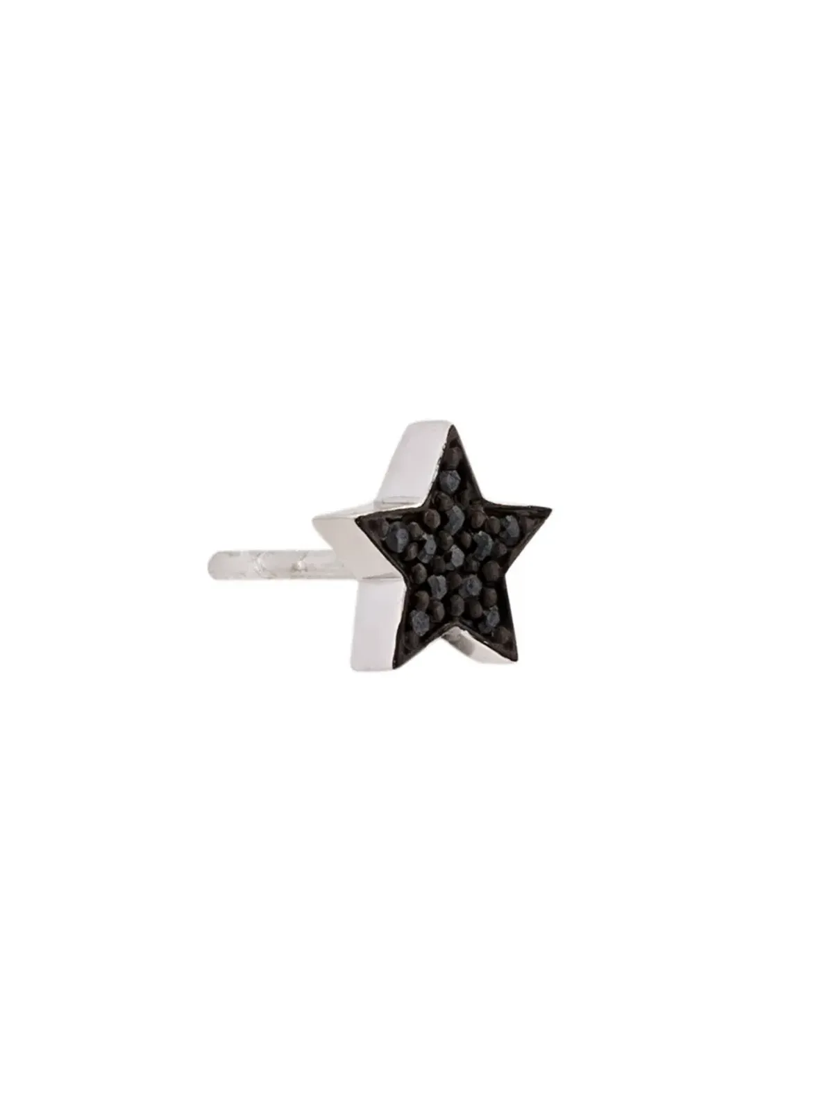 ALINKA ブラックロジウム 18kt ホワイトゴールド STASIA MINI スターダイヤモンドスタッドピアス - 画像3
