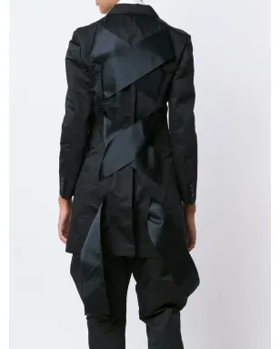 Comme Des Garçons リボンディテール ロングブレザー - サムネイル4