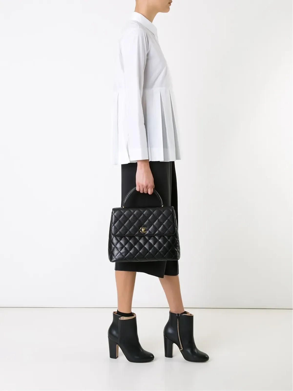 CHANEL Pre-Owned キルティング ロゴ トート - 画像2