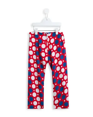 Marni Kids ドット柄パンツ - レッド - サムネイル1