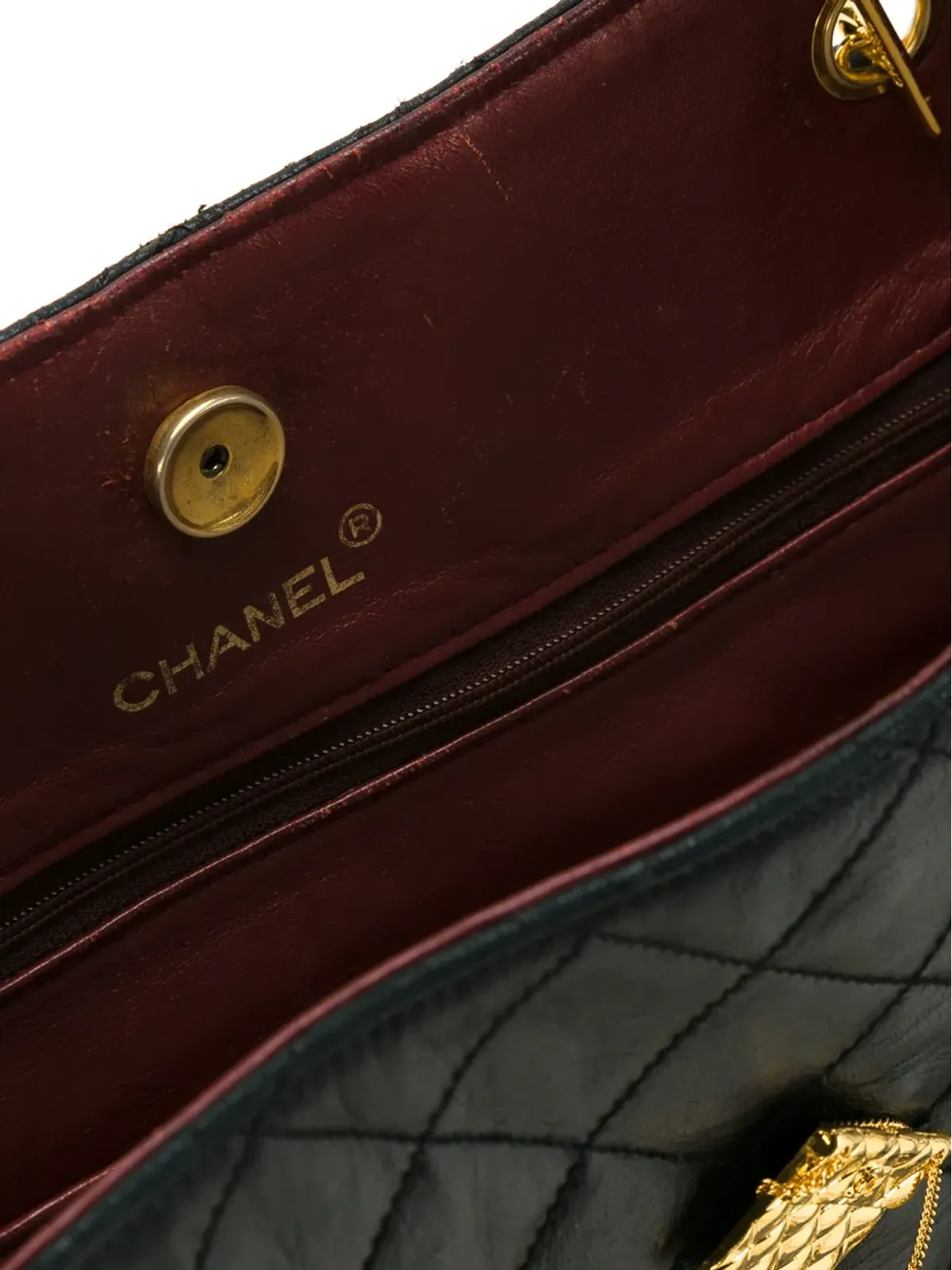 CHANEL Pre-Owned メタリックアイコンチャーム トート - 画像5