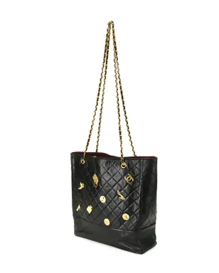 CHANEL Pre-Owned メタリックアイコンチャーム トート - サムネイル4