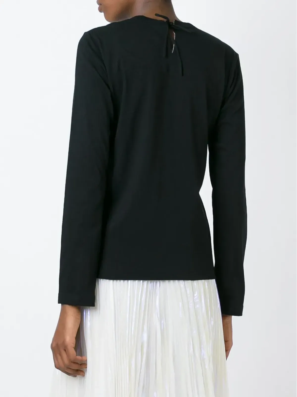 Comme Des Garçons Comme Des Garçons タイファスニング長袖Tシャツ - 画像4