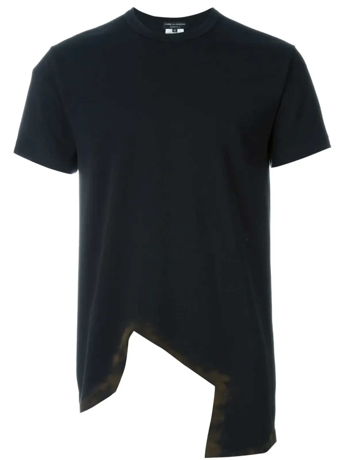 Comme des Garçons Homme Plus アシンメトリック Tシャツ（ブラック） - 画像1