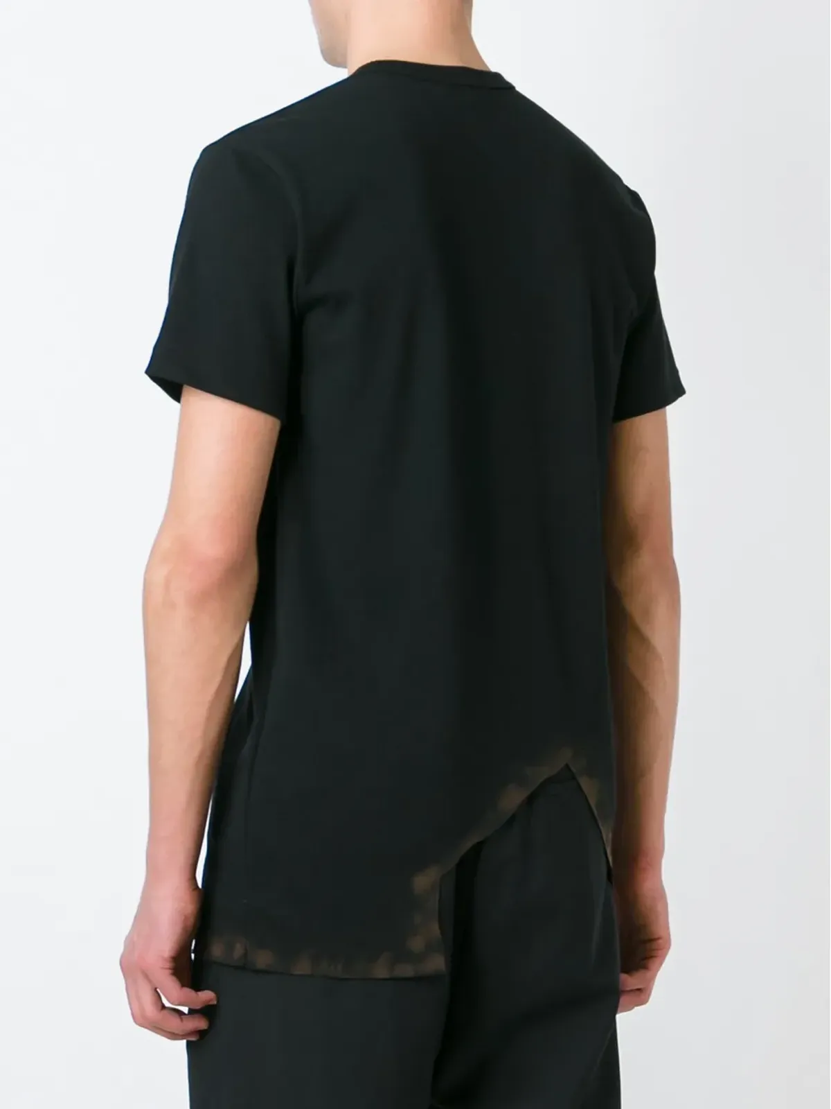 Comme des Garçons Homme Plus アシンメトリック Tシャツ（ブラック） - 画像4