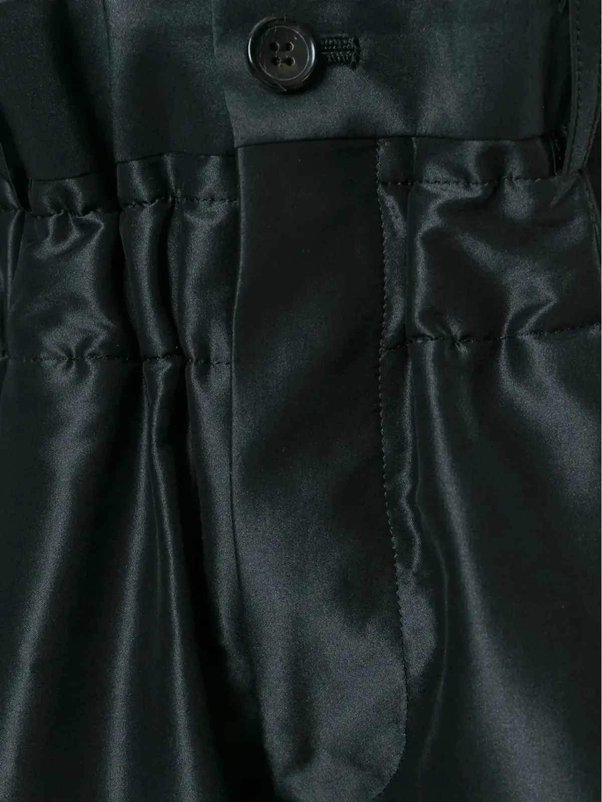 Comme Des Garçons クロップド丈プリーツパンツ - ブラック - 画像5