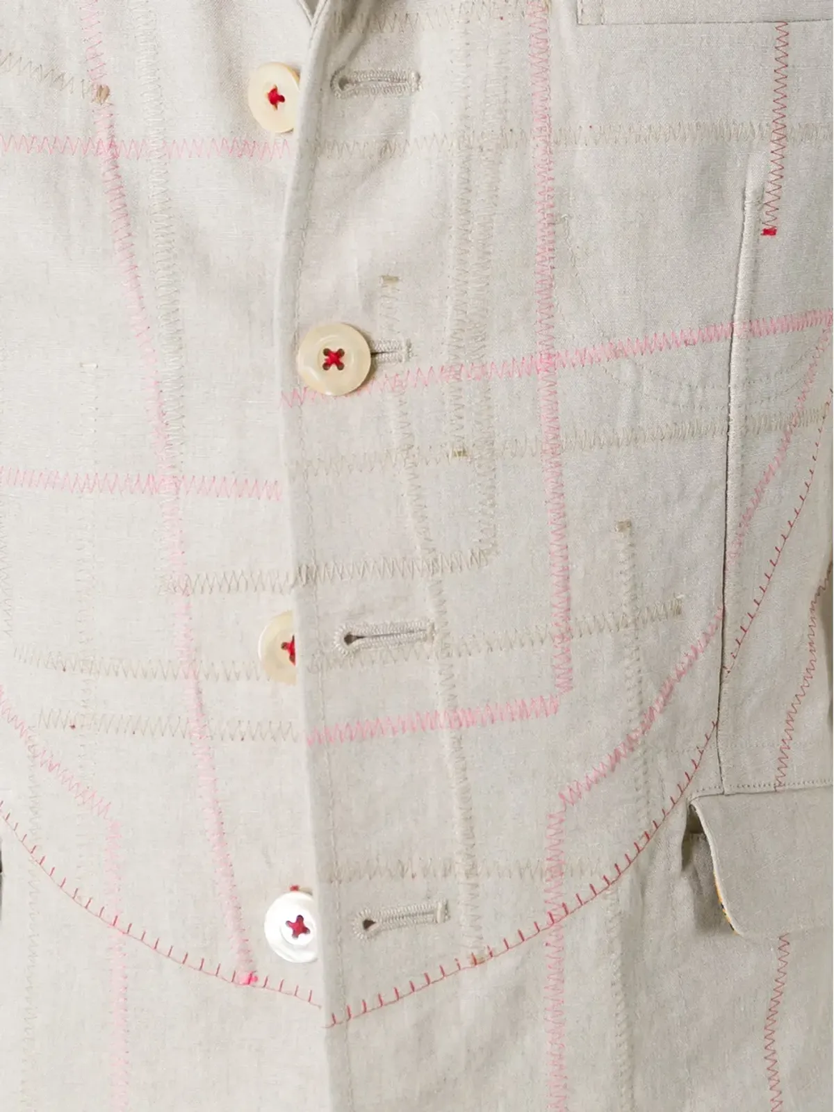 Junya Watanabe MAN ステッチディテール ブレザー - 画像5