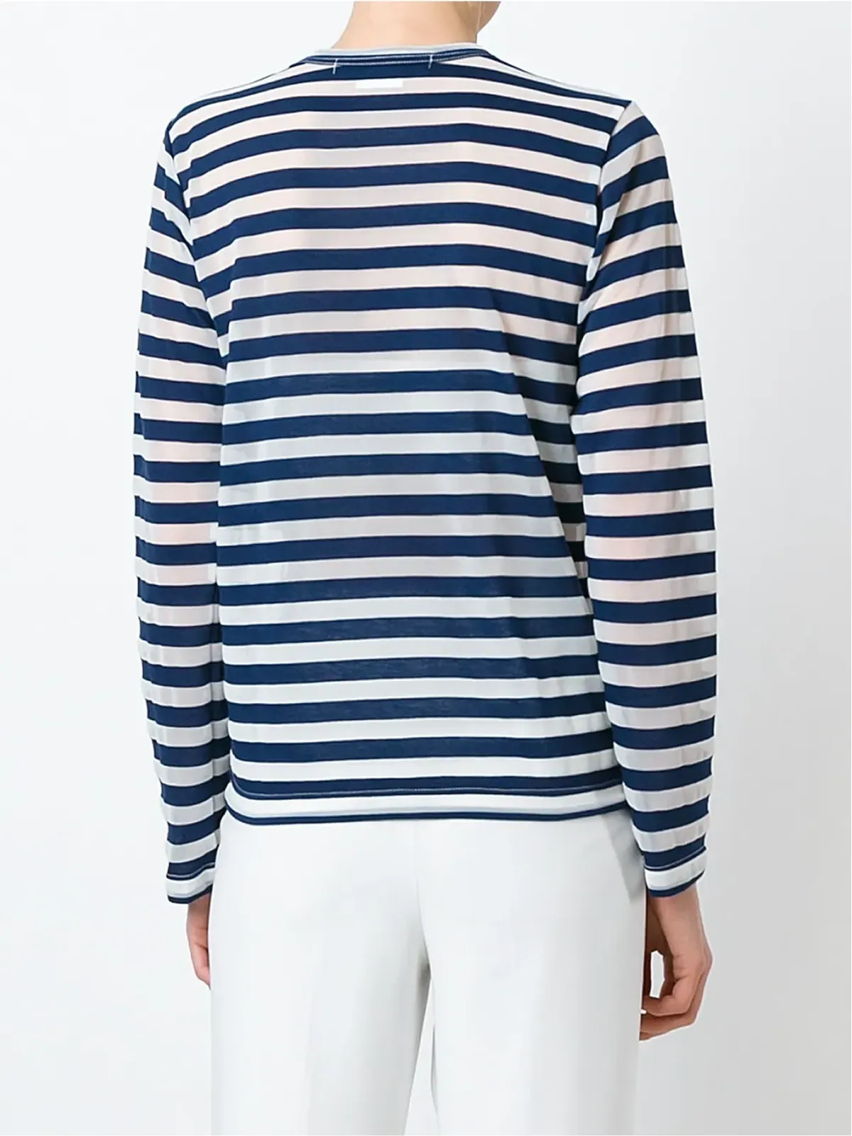 Comme Des Garçons Comme Des Garçons ストライプTシャツ ブルー - 画像4