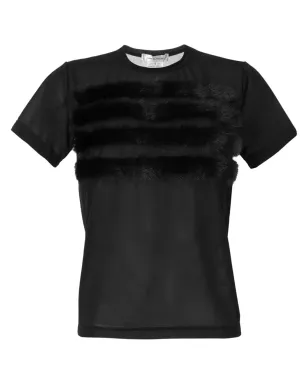 Comme Des Garçons アップリケファーTシャツ - サムネイル1