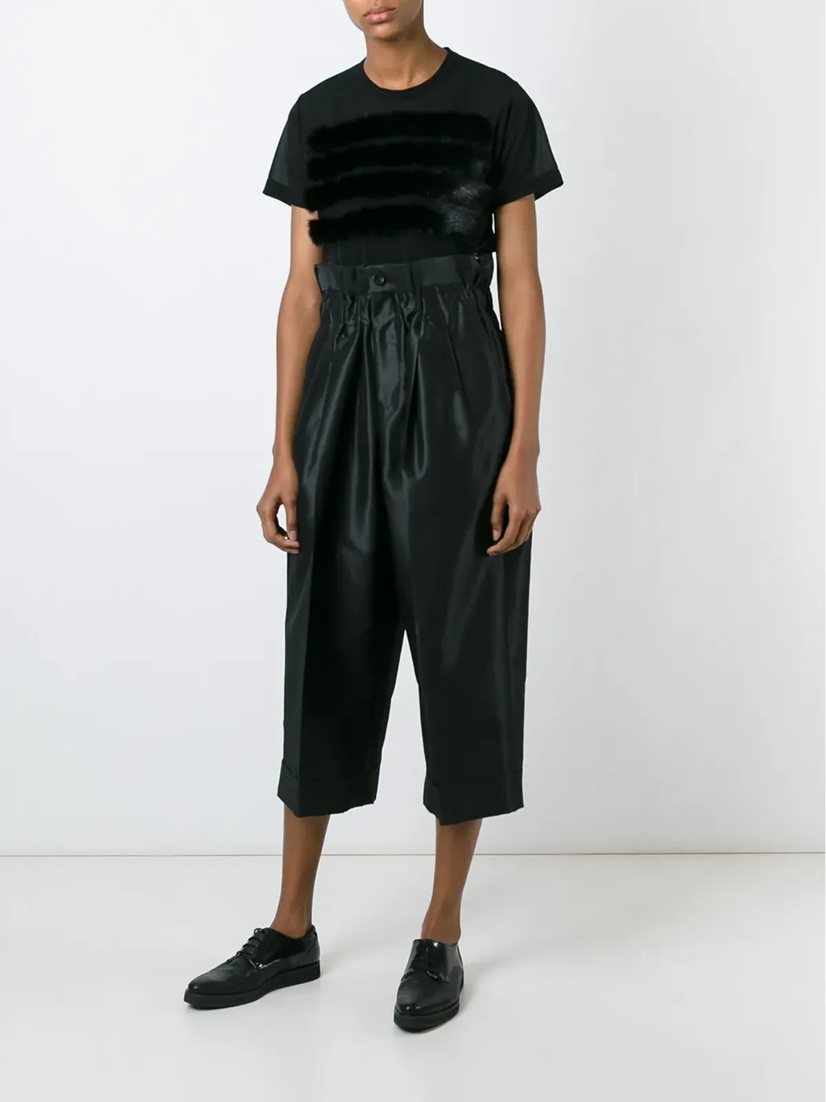 Comme Des Garçons アップリケファーTシャツ - 画像2