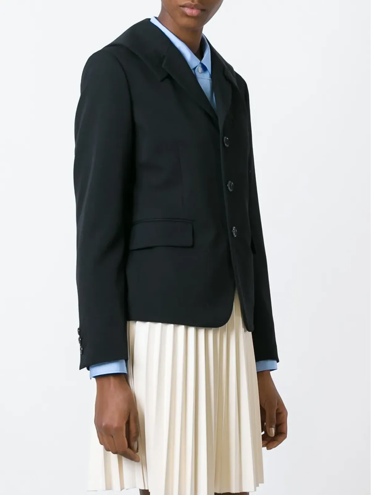 Comme Des Garçons Comme Des Garçons デコンストラクテッド ラペル ブレザー - 画像3