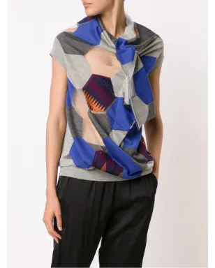 Junya Watanabe ヘキサゴン タンクトップ - Blue - サムネイル3