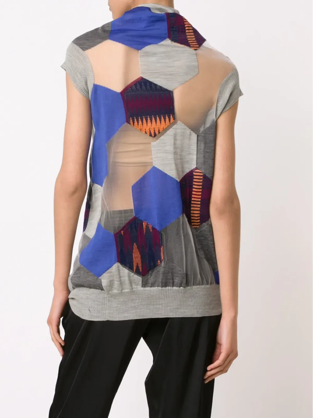 Junya Watanabe ヘキサゴン タンクトップ - Blue - 画像4