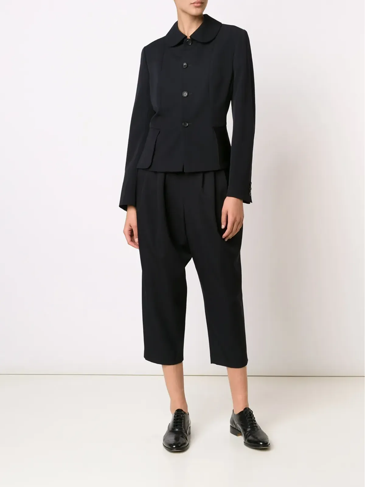 Comme Des Garçons Comme Des Garçons クロップド丈テーラードパンツ - 画像2