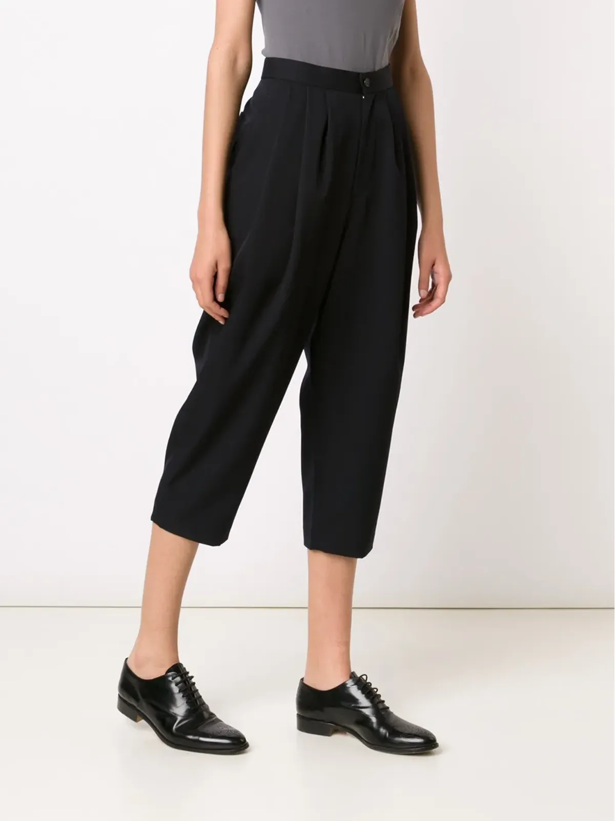 Comme Des Garçons Comme Des Garçons クロップド丈テーラードパンツ - 画像3