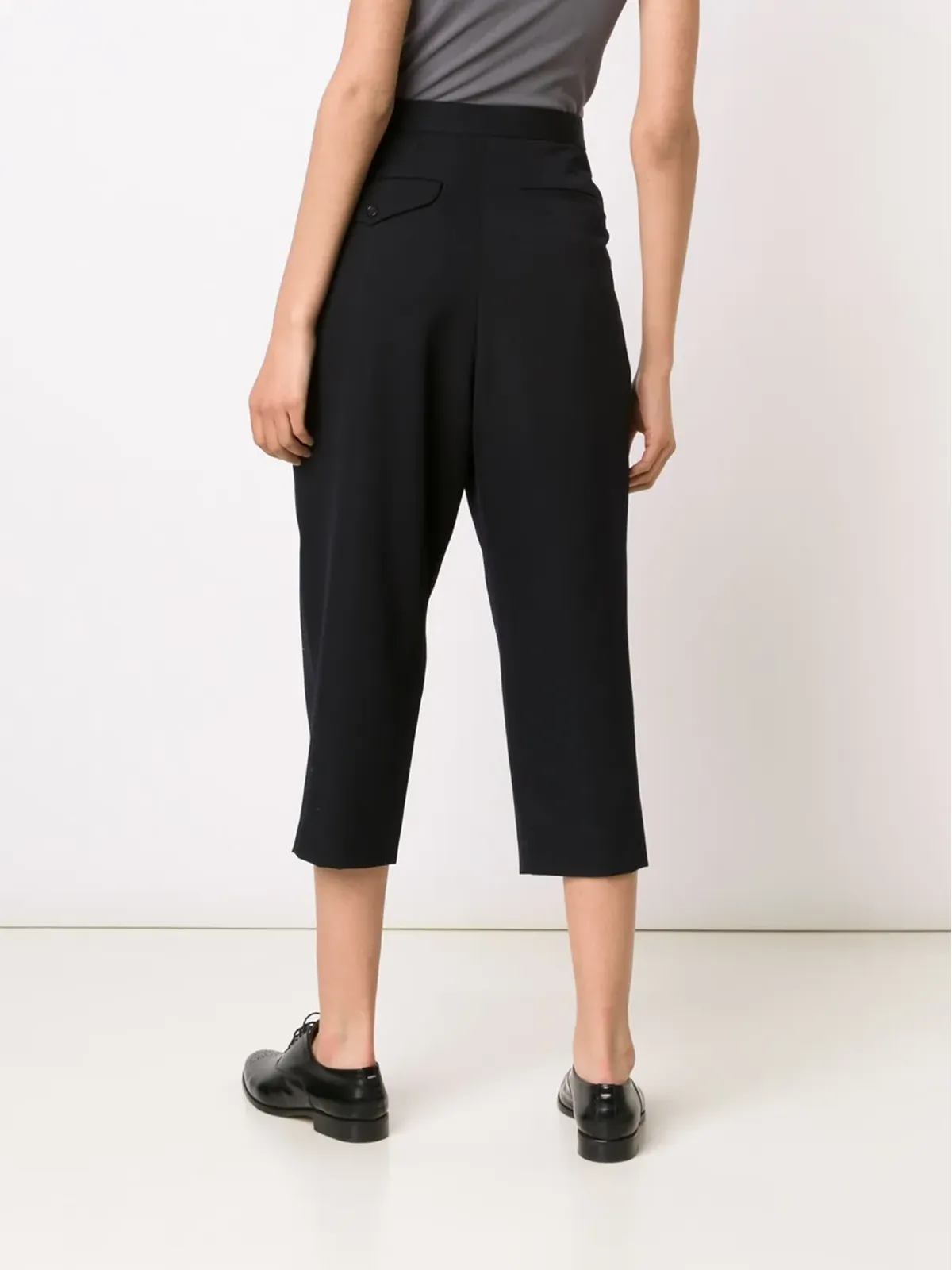 Comme Des Garçons Comme Des Garçons クロップド丈テーラードパンツ - 画像4